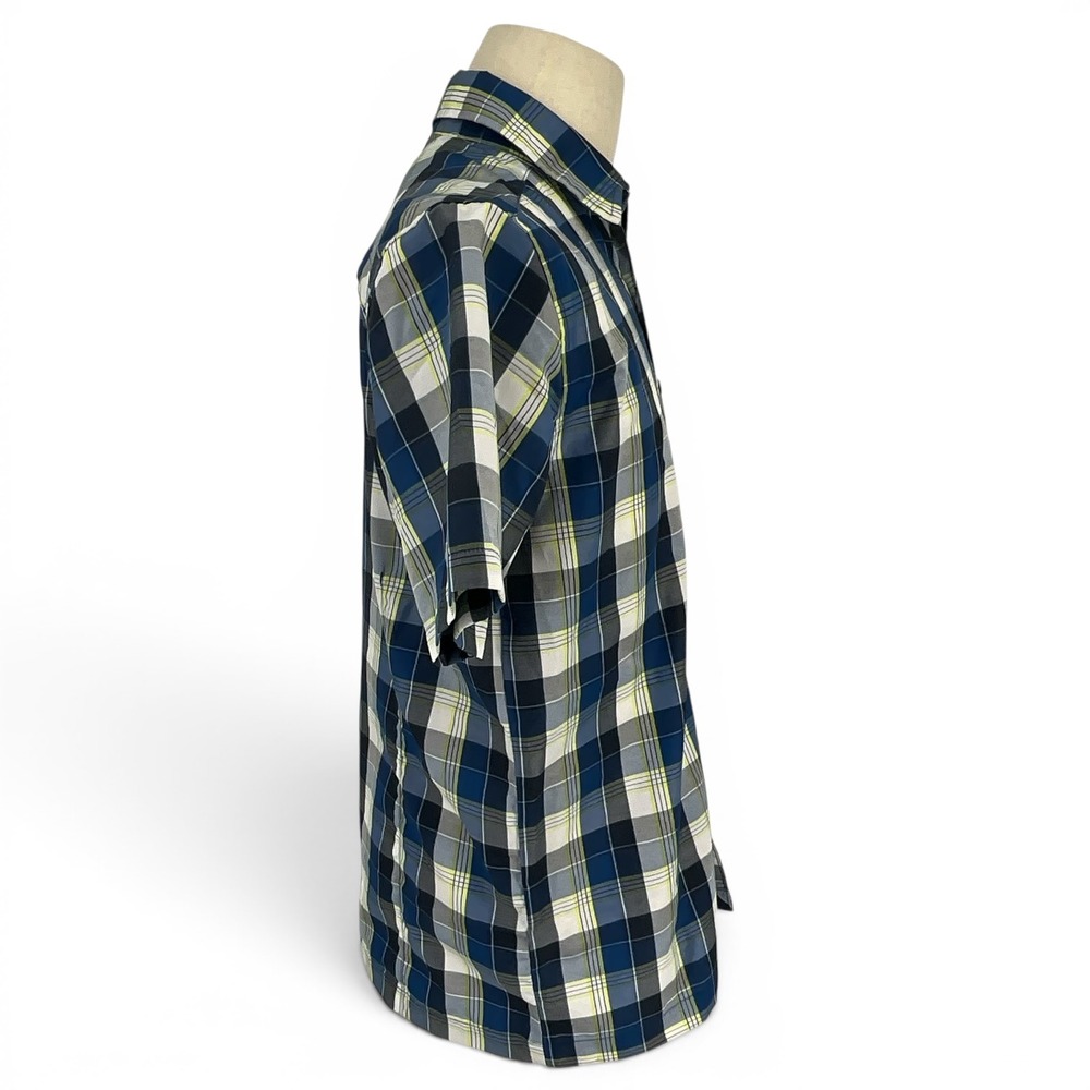 McKINLEY Mens Blue Plaid Short Sleeve Dry-Plus Hiking Button Up Shirt Size S - Picture 6 of 10